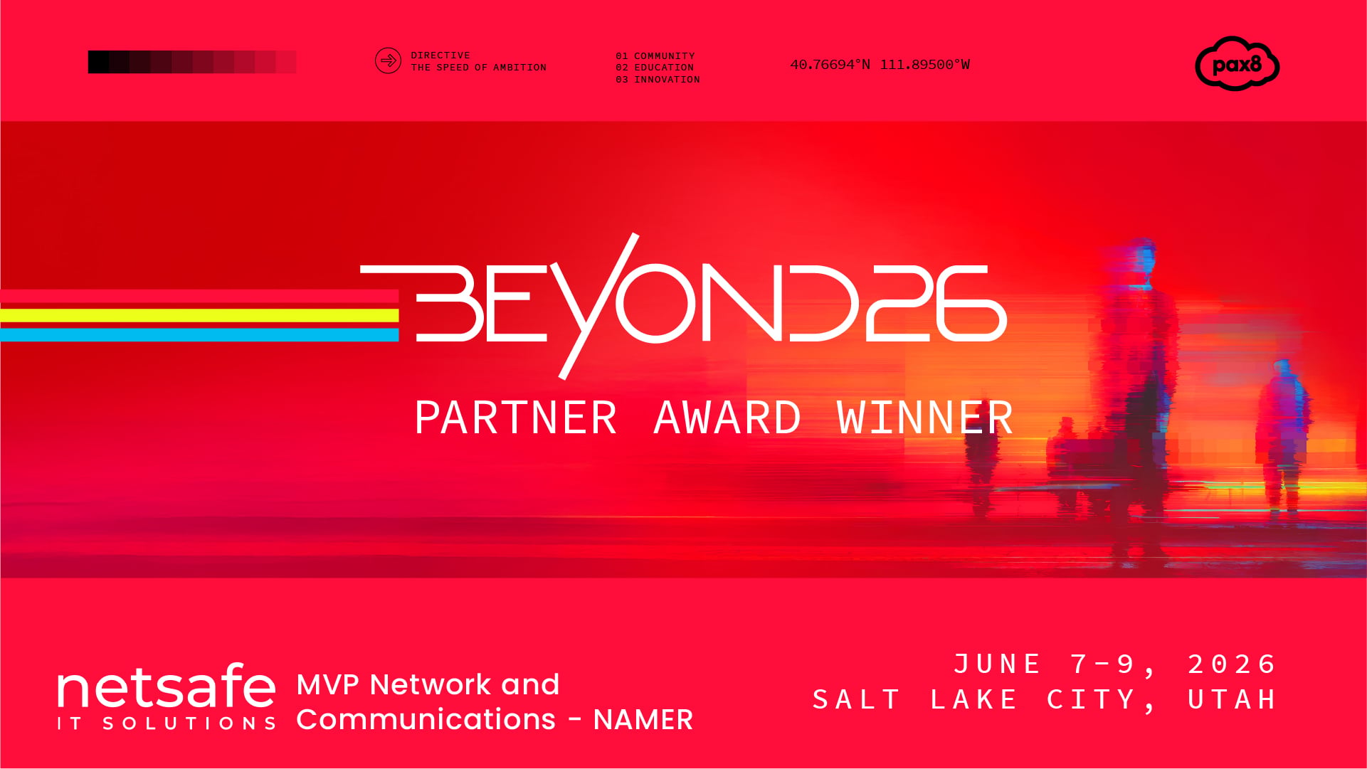 NetSafe Solutions 2026 Pax8 Beyond MVP Network and Communications Partner Award